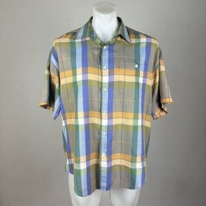 Vintage JT Beckett Pastel Plaid Shirt Size Large